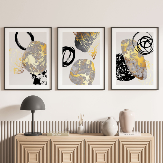 Confezione di 3 poster trittici - Astratto