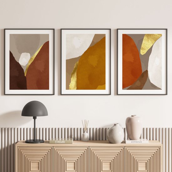 Confezione di 3 poster trittici - Astratto