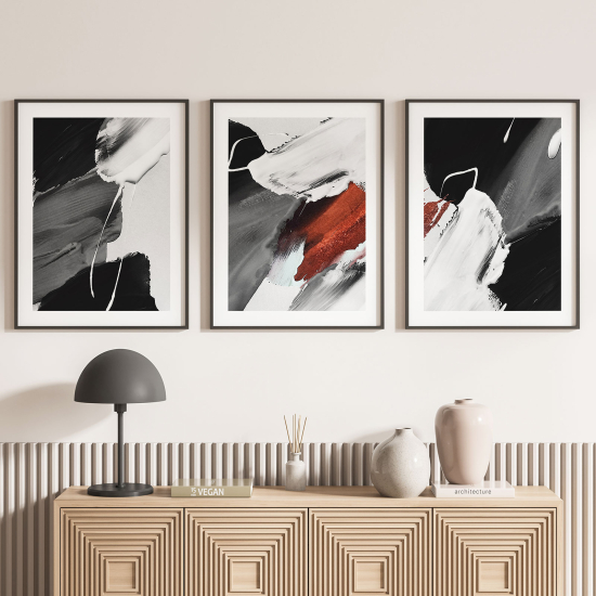 Confezione di 3 poster trittici - Astratto