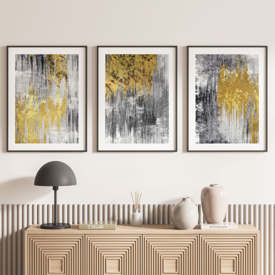 Confezione di 3 poster trittici - Astratto