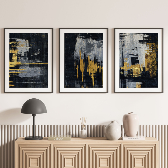 Confezione di 3 poster trittici - Astratto