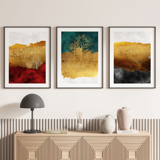 Confezione di 3 poster trittici - Astratto