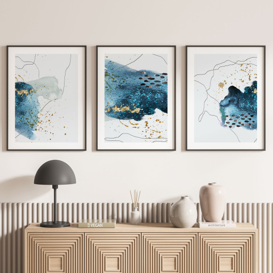 Confezione di 3 poster trittici - Astratto