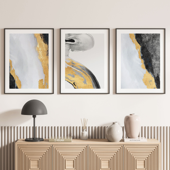 Confezione di 3 poster trittici - Astratto