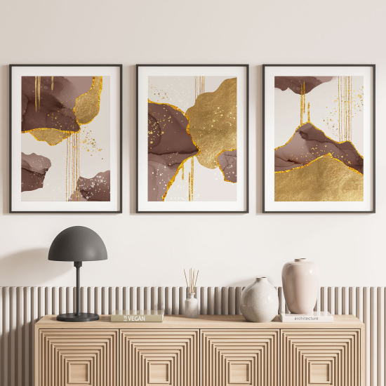 Confezione di 3 poster trittici - Astratto