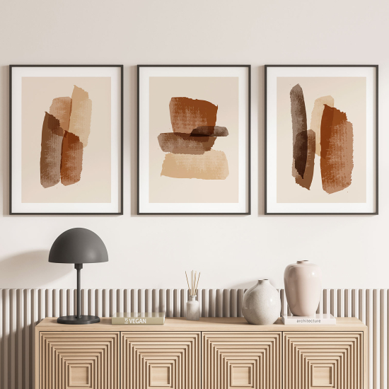Confezione di 3 poster trittici - Astratto