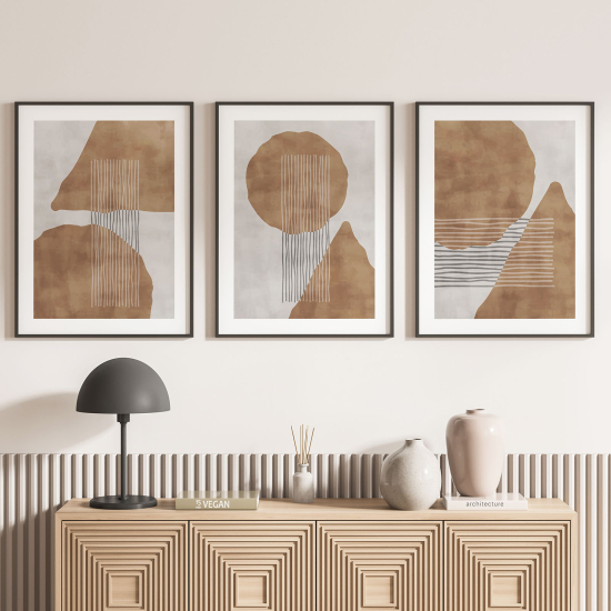 Confezione di 3 poster trittici - Astratto
