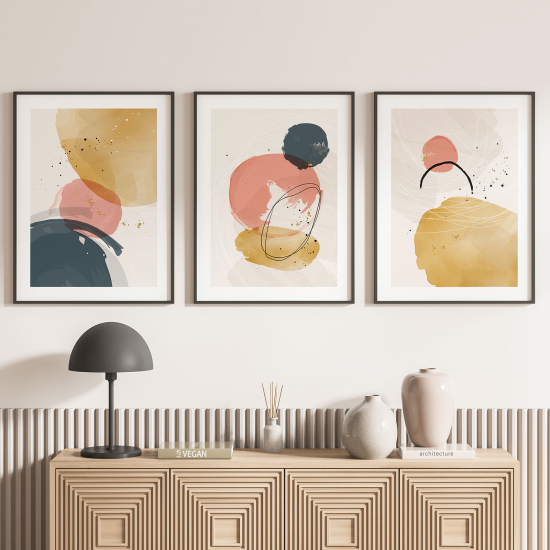 Confezione di 3 poster trittici - Astratto