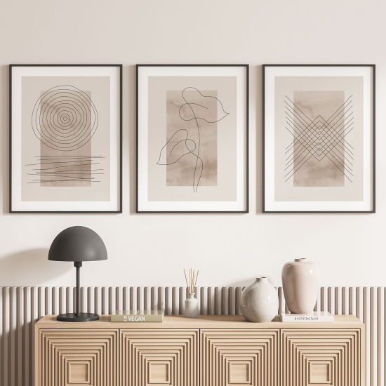 Confezione di 3 poster trittici - Astratto