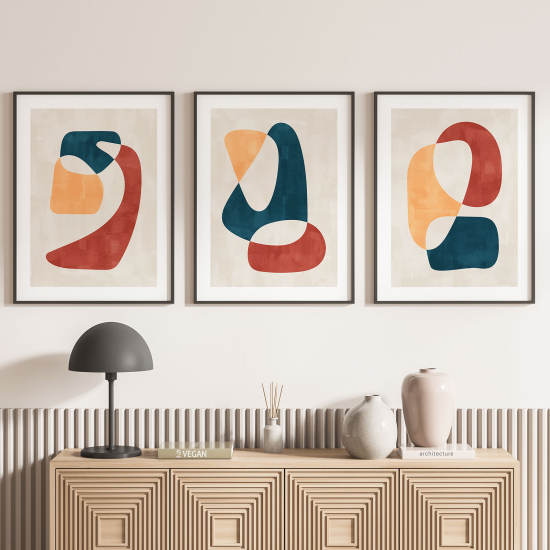 Confezione di 3 poster trittici - Astratto