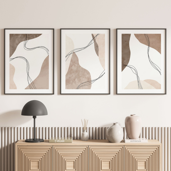 Confezione di 3 poster trittici - Astratto