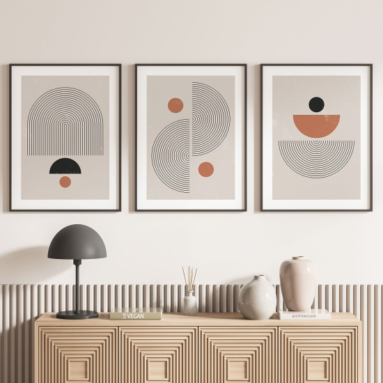 Confezione di 3 poster trittici - Boho