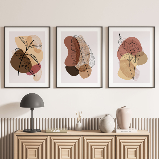 Confezione di 3 poster trittici - Boho