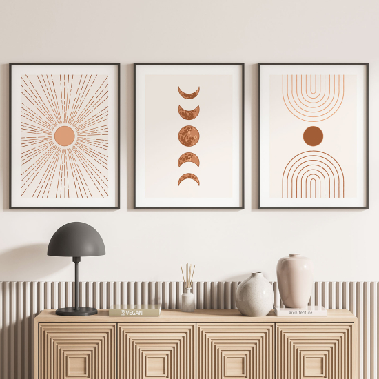 Confezione di 3 poster trittici - Boho