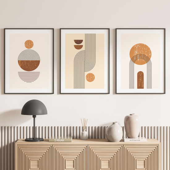 Confezione di 3 poster trittici - Boho