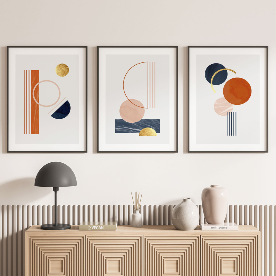 Confezione di 3 poster trittici - Boho