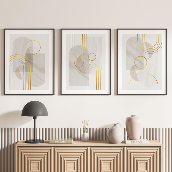 Confezione di 3 poster trittici - Boho