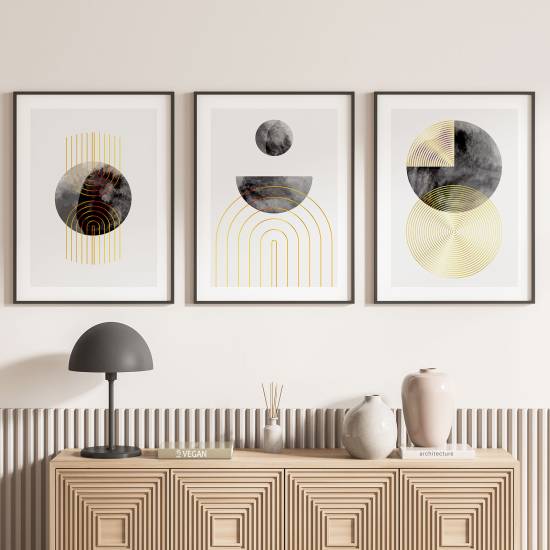 Confezione di 3 poster trittici - Boho