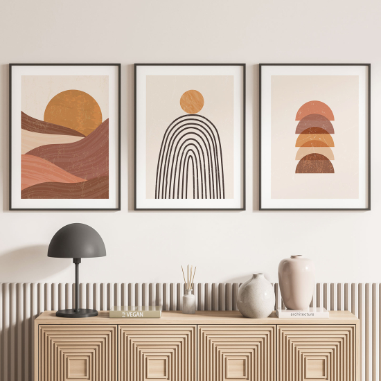 Confezione di 3 poster trittici - Boho