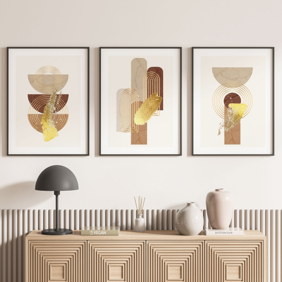 Confezione di 3 poster trittici - Boho