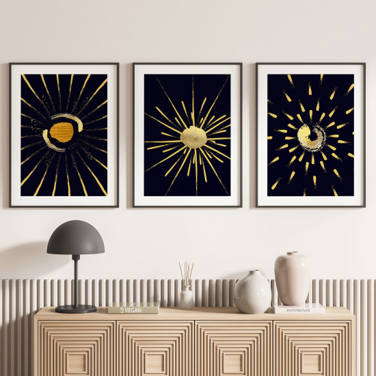 Confezione di 3 poster trittici - Boho