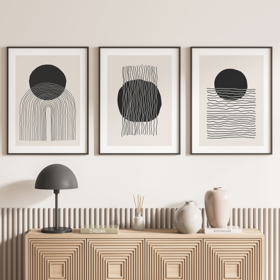 Confezione di 3 poster trittici - Boho