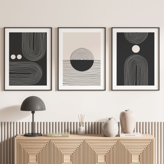 Confezione di 3 poster trittici - Boho