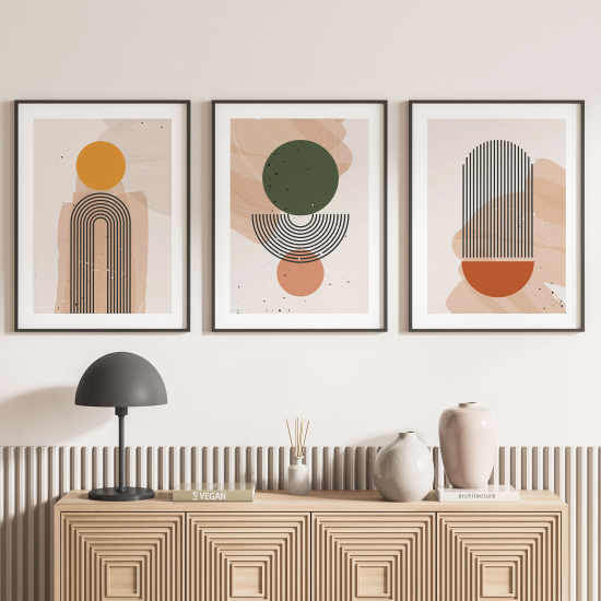 Confezione di 3 poster trittici - Boho