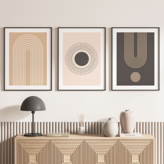 Confezione di 3 poster trittici - Boho