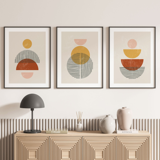 Confezione di 3 poster trittici - Boho