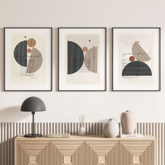 Confezione di 3 poster trittici - Boho