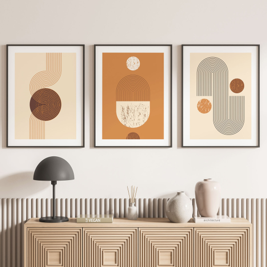 Confezione di 3 poster trittici - Boho