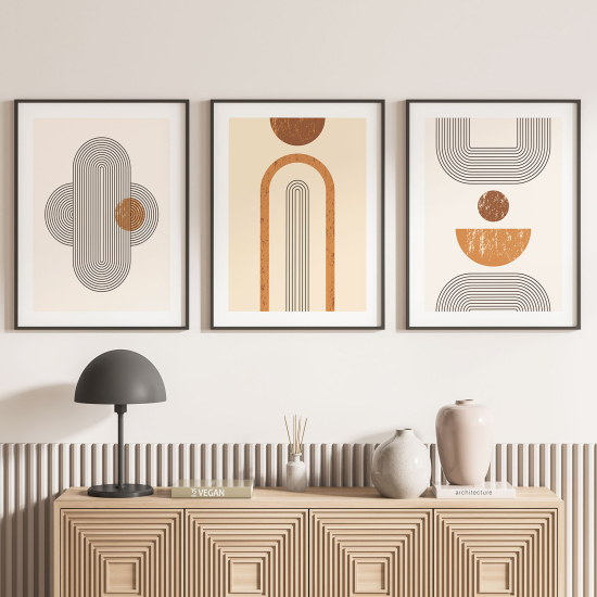 Confezione di 3 poster trittici - Boho