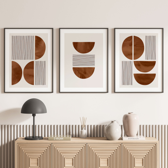 Confezione di 3 poster trittici - Boho