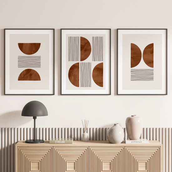 Confezione di 3 poster trittici - Boho
