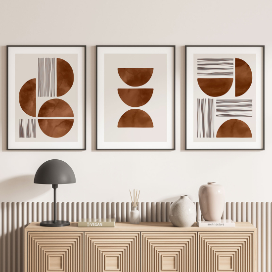 Confezione di 3 poster trittici - Boho
