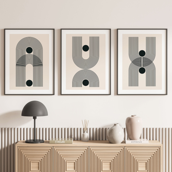 Confezione di 3 poster trittici - Boho