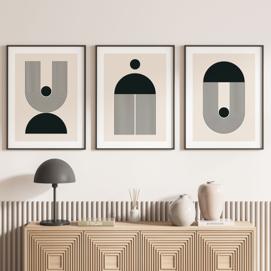 Confezione di 3 poster trittici - Boho