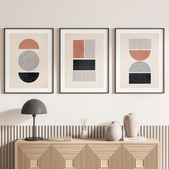 Confezione di 3 poster trittici - Boho