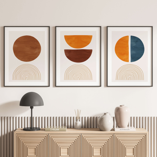 Confezione di 3 poster trittici - Boho