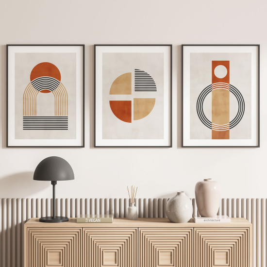 Confezione di 3 poster trittici - Boho