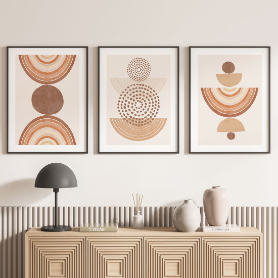 Confezione di 3 poster trittici - Boho
