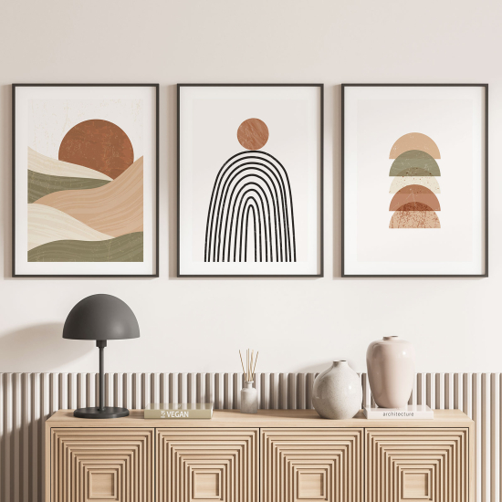 Confezione di 3 poster trittici - Boho