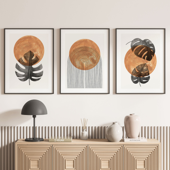 Confezione di 3 poster trittici - Boho