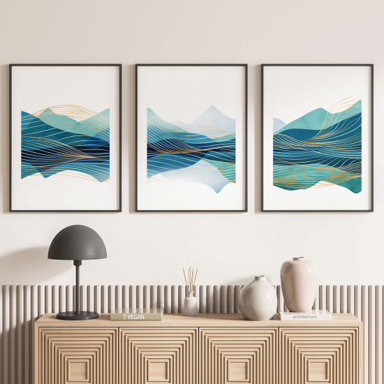 Confezione di 3 poster trittici - Design