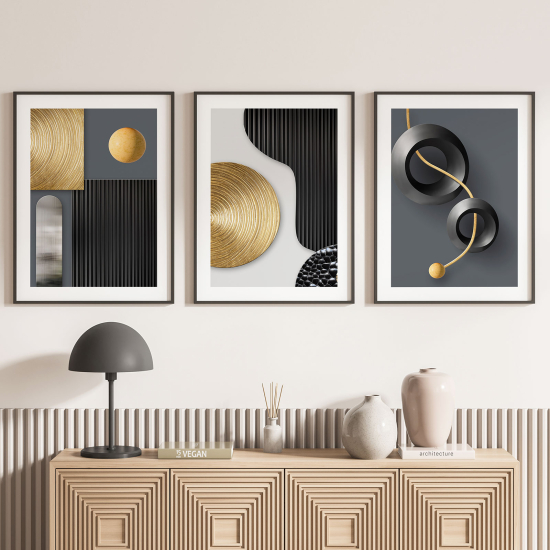 Confezione di 3 poster trittici - Design