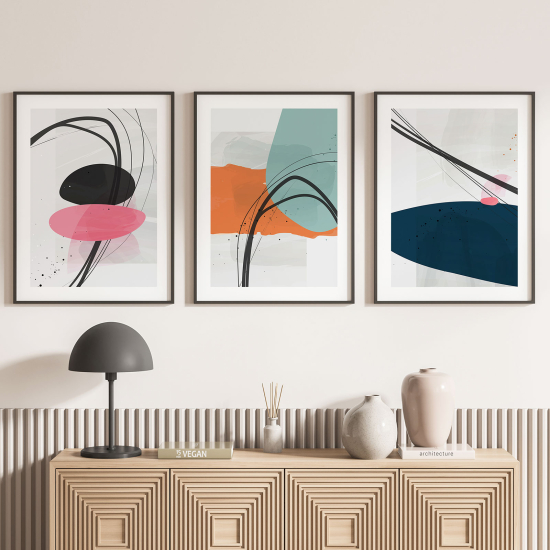 Confezione di 3 poster trittici - Design