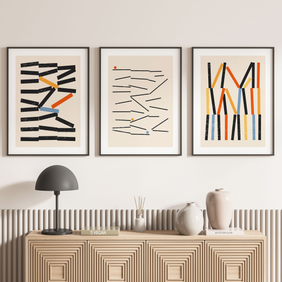 Confezione di 3 poster trittici - Design