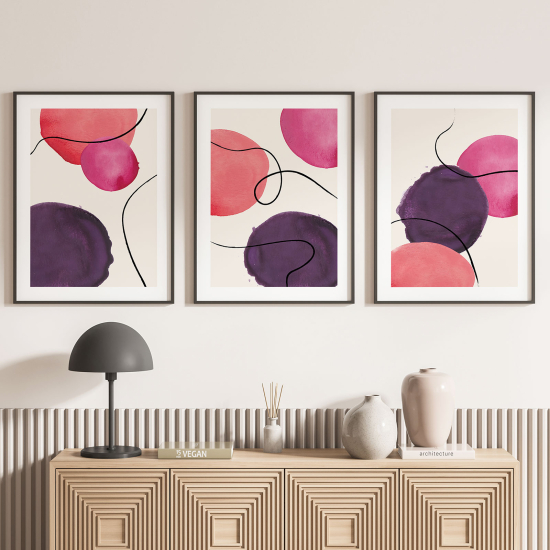 Confezione di 3 poster trittici - Design