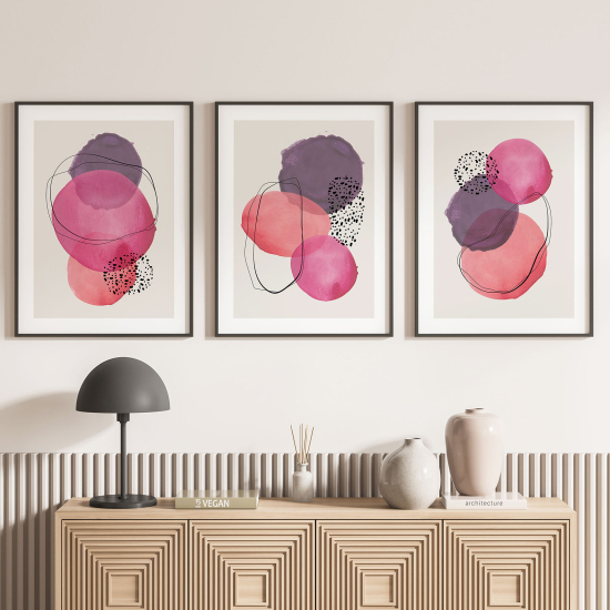 Confezione di 3 poster trittici - Design
